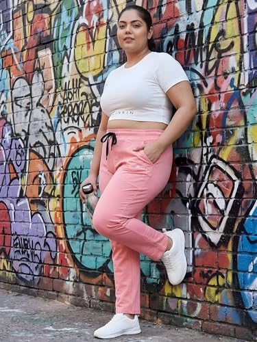 Image of BLINKIN Ankle Length Plus Size Cotton Track Pant for Woman | Ultimate Summer Lowers & Pajama for Women Pack of 2 (combo-plus-86)