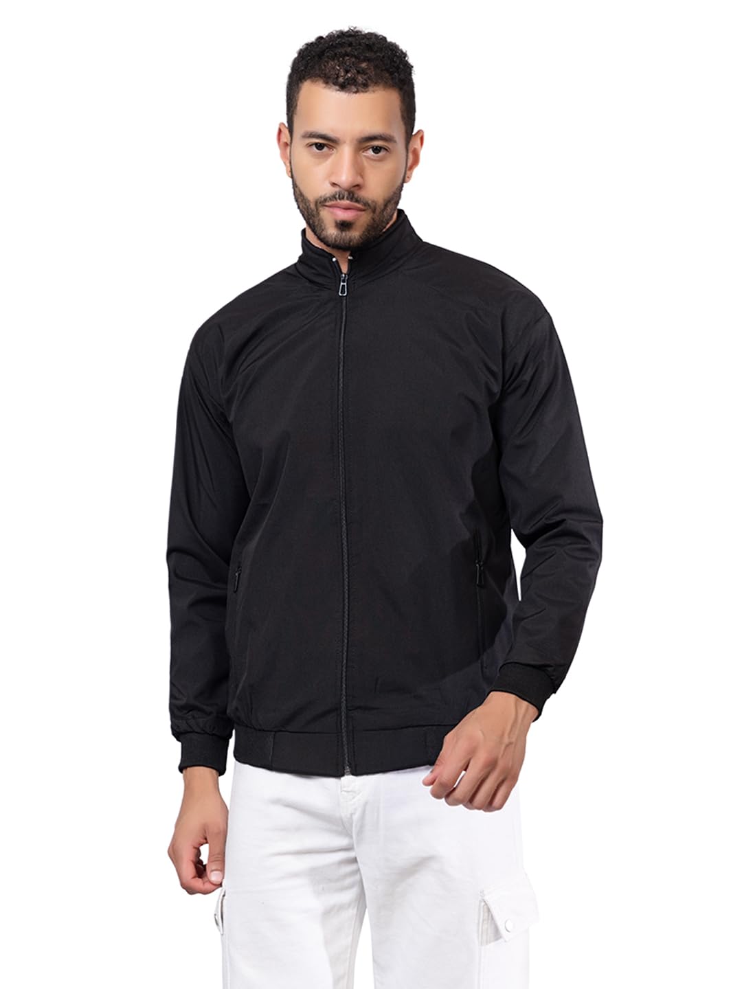 style dusk Men’s Winter Windcheater Jacket | Warm Insulated Full-Zip Windbreaker with High Neck & Zipper Pockets | Water-Resistant Cold Weather Outerwear-picture-16