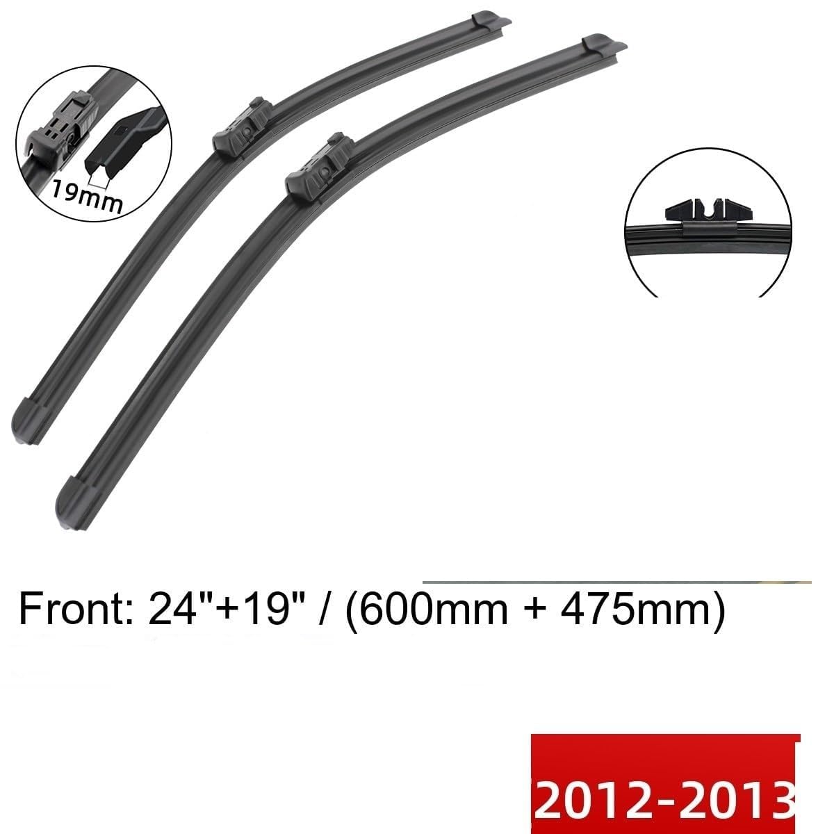 TUBIC Tergicristallo Parabrezza per BMW X5 E70 2012 2013,Auto Anteriore e Posteriore Tergicristalli per Parabrezza Ricambio Accessori