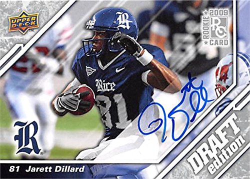 Jarrett Dillard autographed Football Card (Rice Owls) 2009 Upper Deck Draft Rookie #40