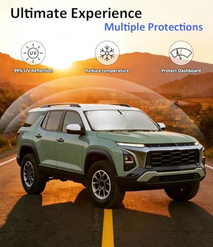 Image of Windshield Sun Shade for Chevrolet Equinox 2025 2026 Accessories
