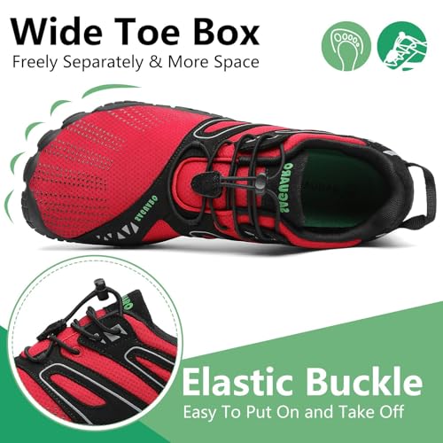 Image of SAGUARO Womens Mens Barefoot Shoes Minimalist Trail Runner Wide Toe Box Zero Drop Outdoor Cross Training Shoe