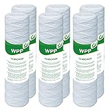 VEGEBE 10 Micron String Wound Whole House Water Filter 10" x 2.5", 10-inch Universal Sediment Pre-Fi