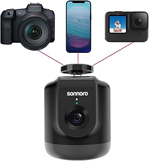 Face Tracking Auto Tracking AI (Artificial Intelligence) Powered Tripod Bundle Tripod 360 Degree Auto Tracking Holder Webcam Face Body Motion Tracking Stand iPhone DSLR Action Camera GoPro