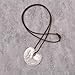 JAOYU Long Boho Necklace for Women with Large Silver Circle Pendant Chunky Trendy Bohemian Necklace Pendant Choker Statement Jewelry
