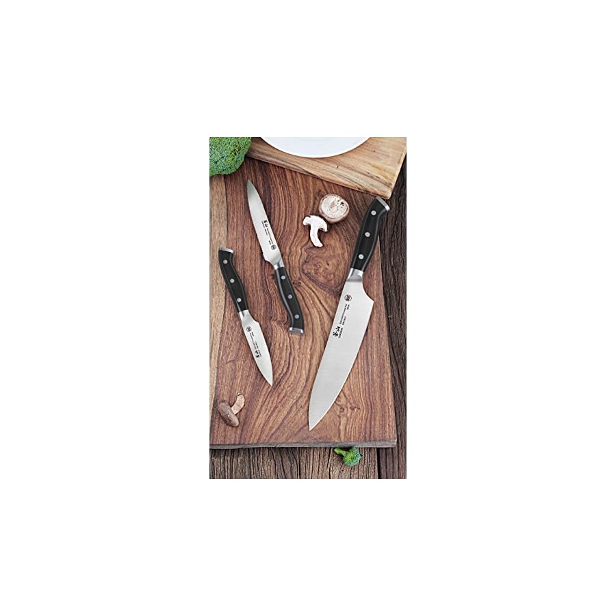 Cangshan D Series 61772 German Steel Forged 3-Piece Starter Knife Set