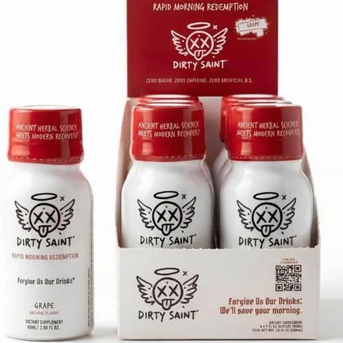 DIRTY SAINT Morning Revival Shot - DHM 16 Functional Ingredients 2oz 6pk