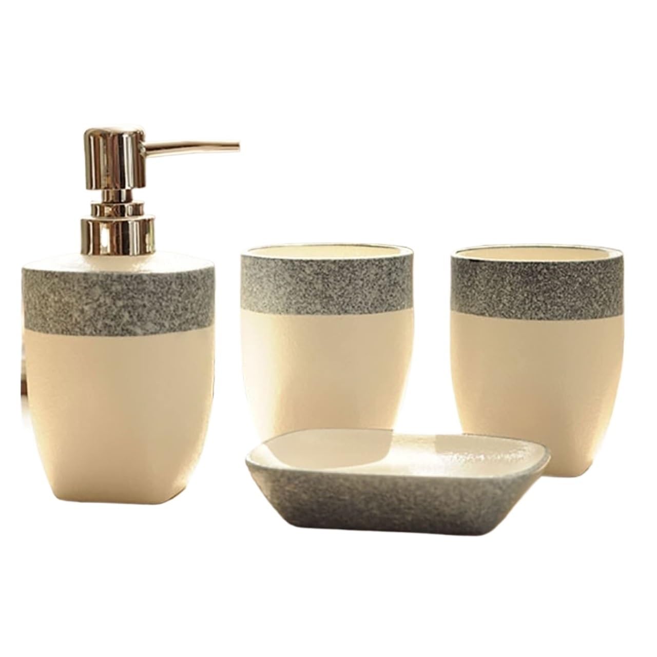 Accesorios de baño juego de 4 piezas para eliminar el desorden del lavabo familiar
