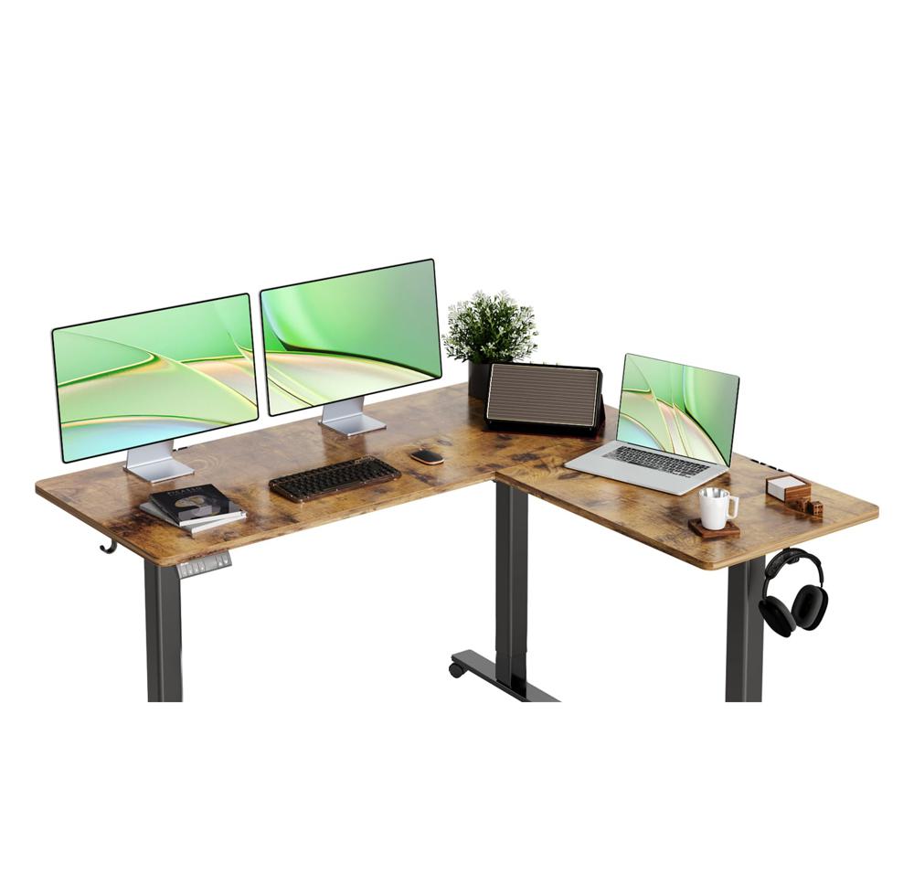 ラウンドテーブル L W68.5×D68.5×H38cm Amazon.com: Claiks L Shaped Standing Desk Adjustable Height, Dual