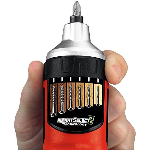 BLACK+DECKER 4V MAX Cordless Screwdriver with Screw Holder, SmartSelect (LI4000)