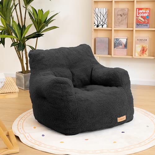 Cvortll Bean Bag Chair with Filler, Bean Bag Sofa with Tufted Soft Stuffed Filling, Fluffy and Lazy...
