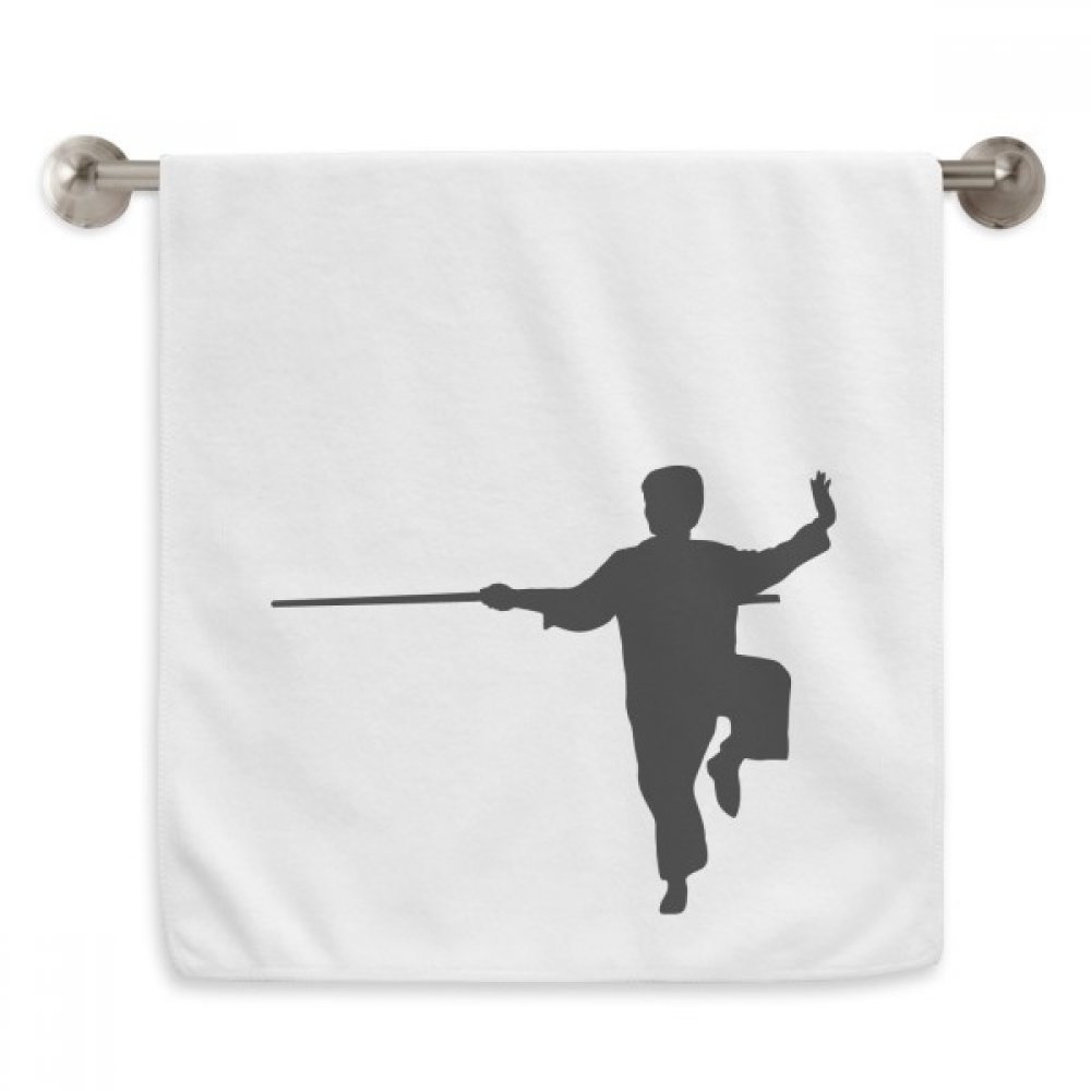 Serviette Shaolin Chine pour le dojo et la salle de bain moderne 13x29 pouces