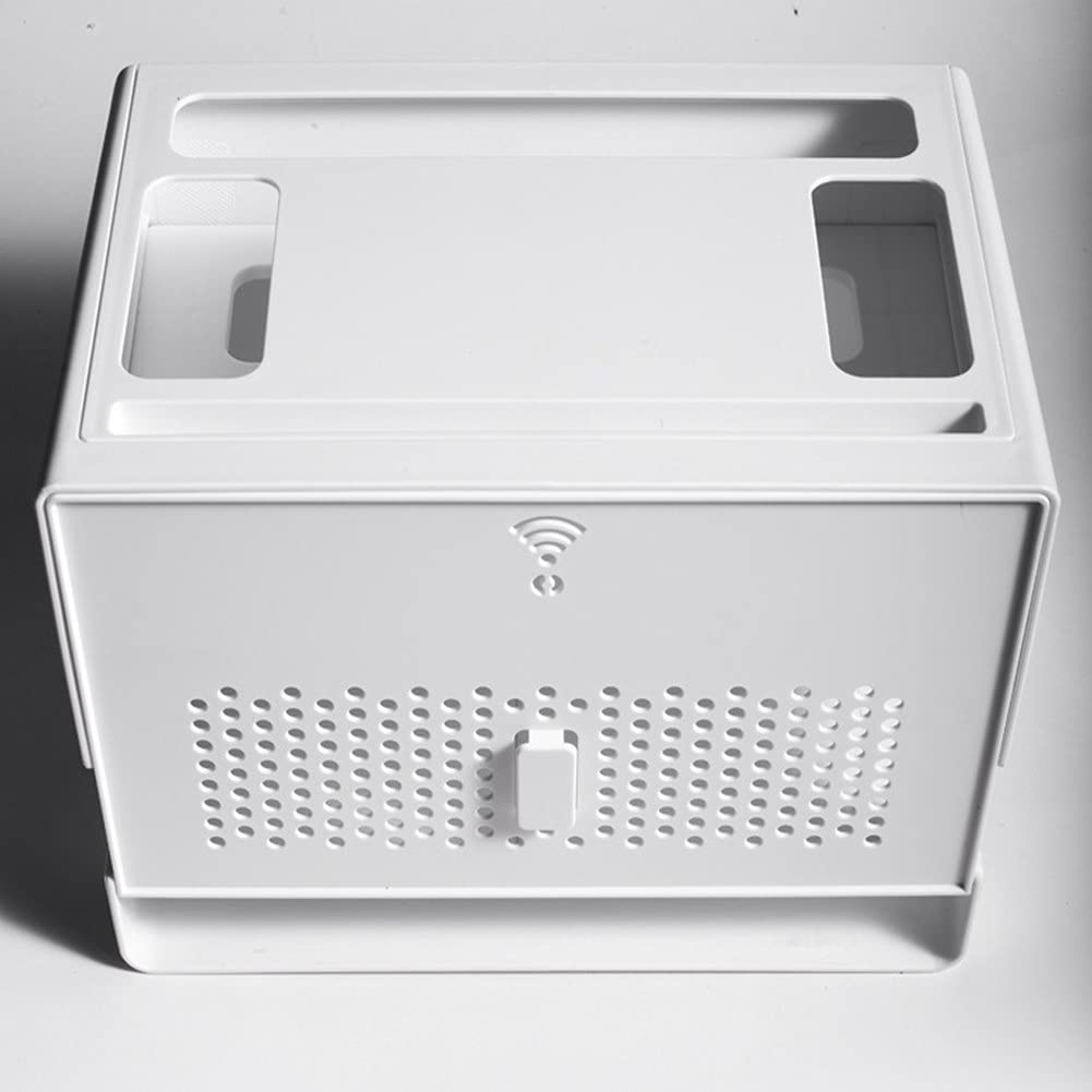 Kabelmanagementbox – Organisieren und Verstecken von Kabeln unter dem Schreibtisch – große Größe, Weiß