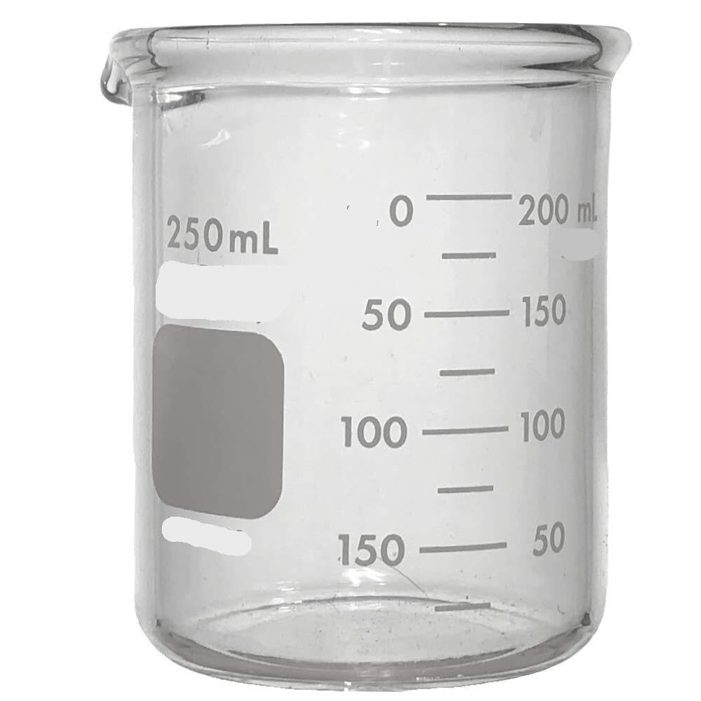 250mL Vaso de Precipitados Griffin - Vidrio Pesado, Doble Escala Graduada