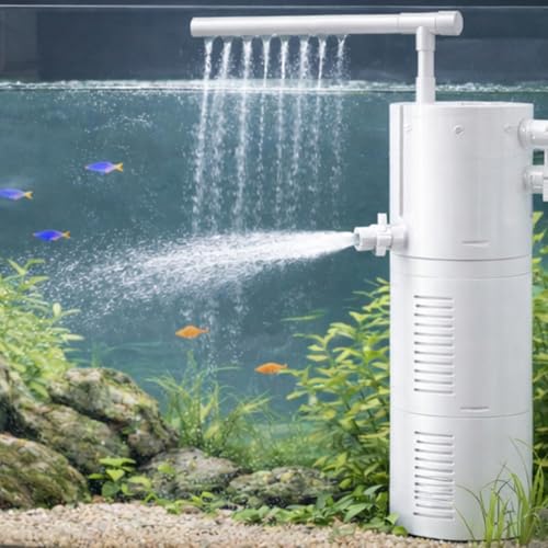 Image of BL-98E 9W Aquarium Internal Filter 650L /H | 3 Waterfall Modes | Multi Stage Sponge Filtration | Submersible Fish Tank Filter Pump | Suitable for 1-2 Ft Aquarium