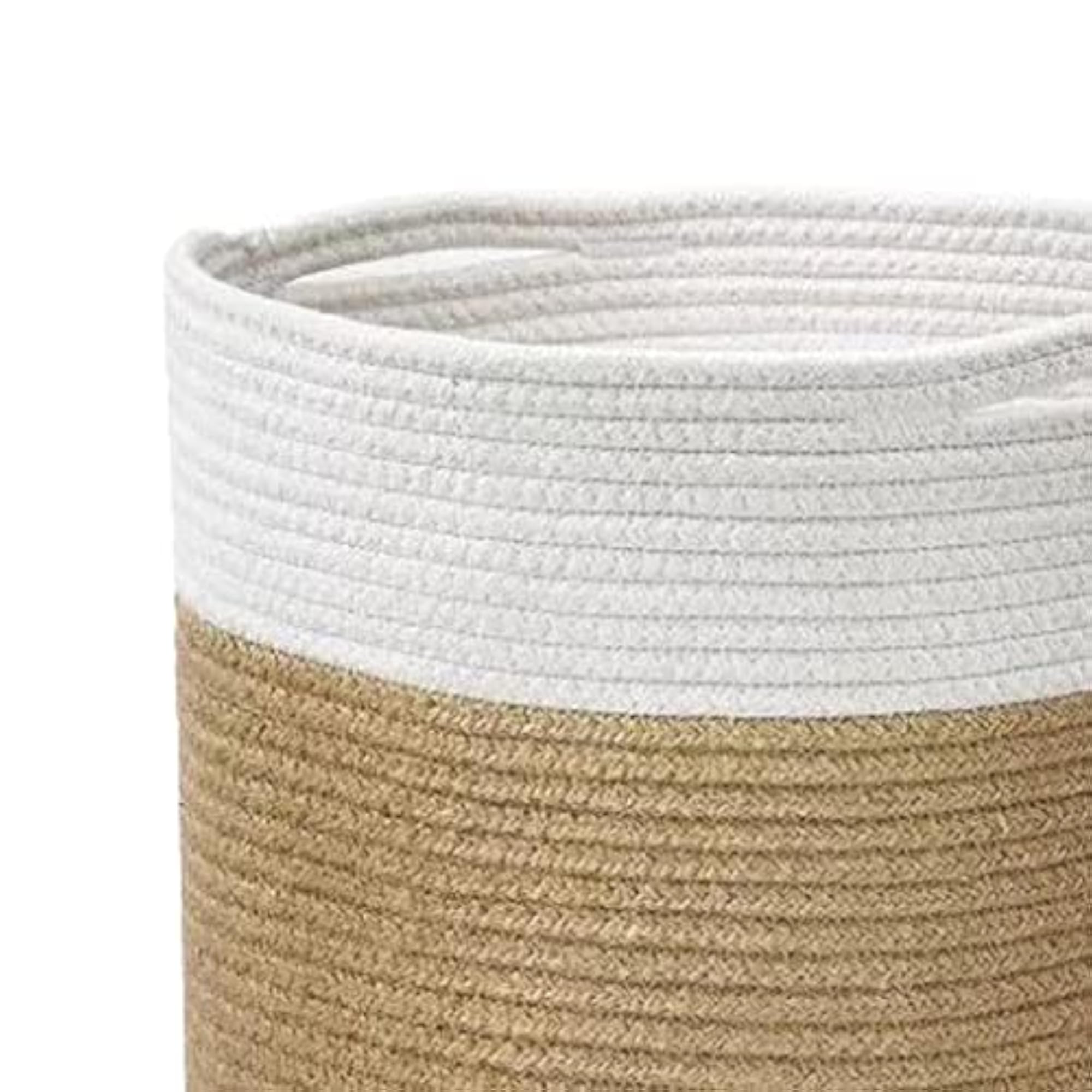 Rope Woven Decorative Laundry Basket