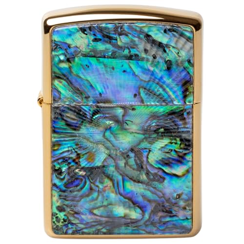 Encendedor Zippo aceite con diseño dorado y doble cara miniatura 1