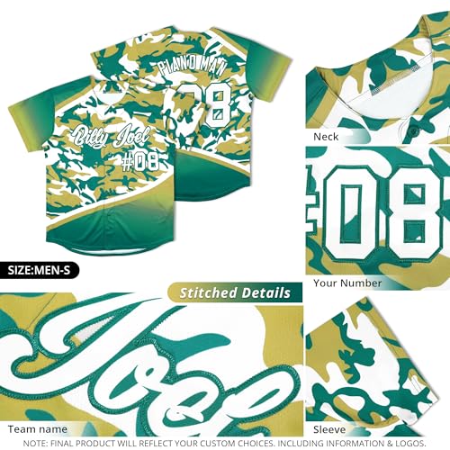 Camiseta personalizada de béisbol para hombres, mujeres y jóvenes con nombre, número y logo bordados miniatura 3