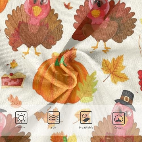 Joisal Personalized Toddler Girls Underwear 2t Cotton Little Girl Panties Cute Cartoon Turkeys Cartoon Briefs Kids Undies3