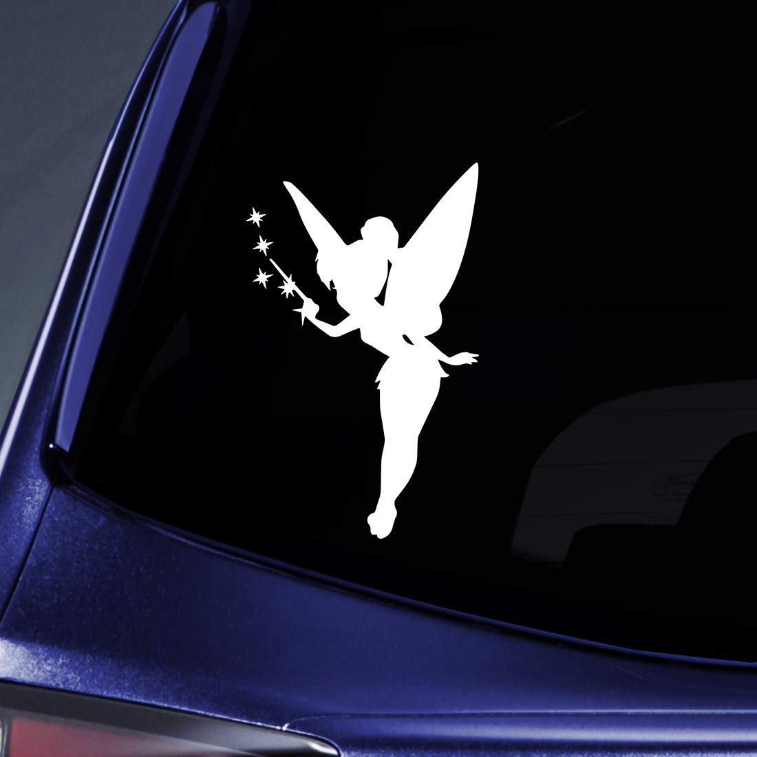 Bargain Max Decals Star Fairy Silhouette Sticker Decal Notebook Car Laptop 5.5