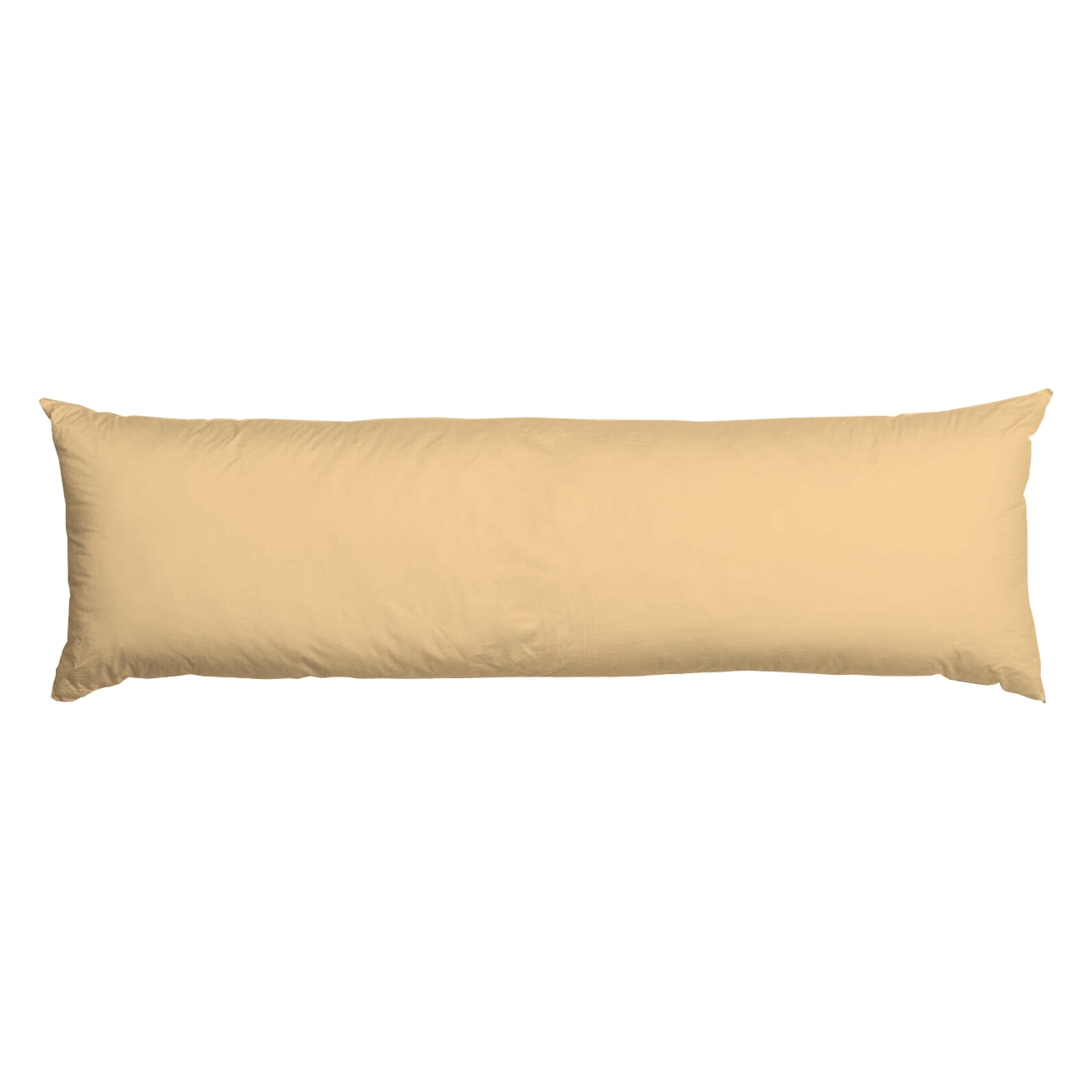 AmigoZone Bolster Pillow (Super King 6FT)- Hollowfiber Filled Body Pillow, Long Pillow for Maternity Support, Side Sleeper With Free Pillow Case (Latte, Super King 6FT (72"))