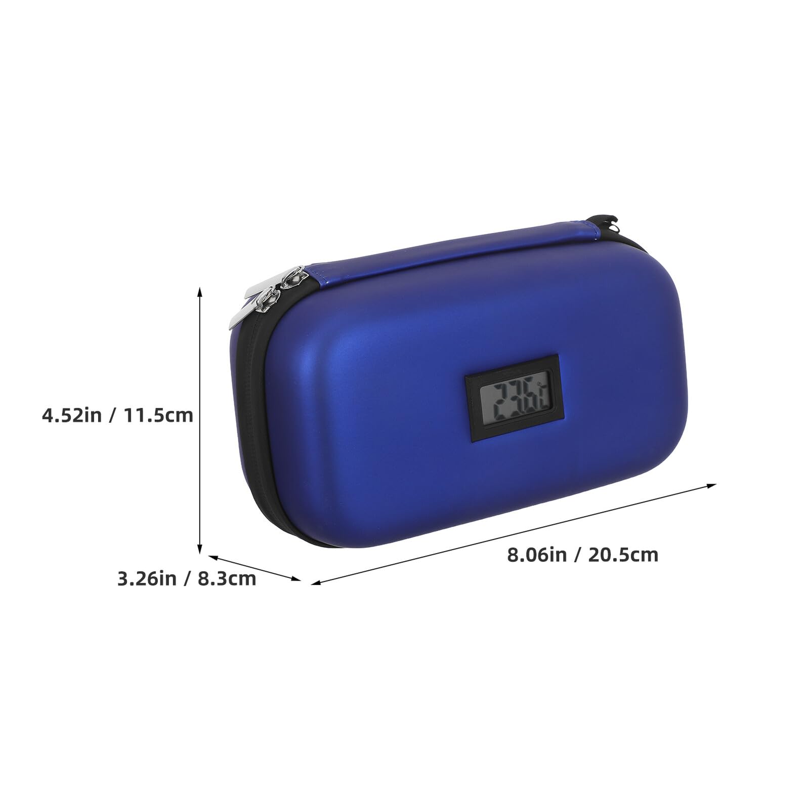 Bolsa Térmica Portátil para Insulina con Compartimentos Internos y Material Eva Resistente, Adecuado para Viaje y Almacenamiento Seguro con Paquetes de Hielo Incluidos