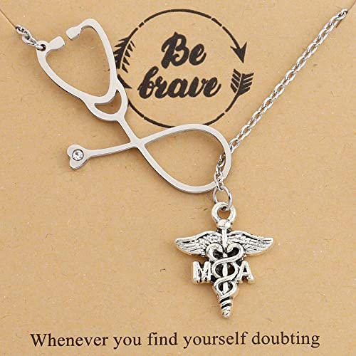 MAOFAED MA Medical Assistant Gift Medical Assistant Graduation Gift MA Necklace for Women4