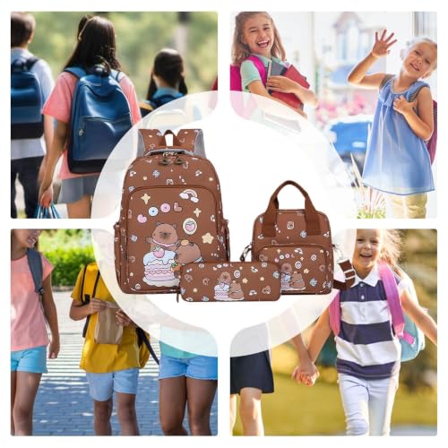 Sac à dos d'école mignon ensemble 3 pièces voyage loisirs ordinateur - 3