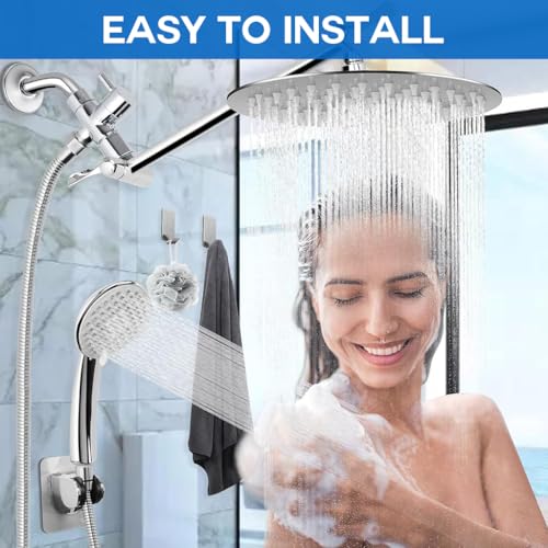 Image of HASTHIP 3 Way Shower Diverter Valve Plated Copper, G1 /2 Thread for Bathroom | Controls Water Routing, Supports Handheld Shower, Bidet or Sprayer, Plated Copper Body, Lever Operation