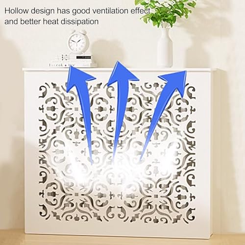 Armoire de rangement cache-radiateur en bois pour intérieur chic - 3
