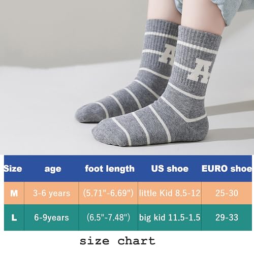 boy socks Cotton grey series winter warm thicked 5 pairs ages 5 years, 6 years, 7 years,8 years,9 years old2