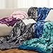 Bedsure Sherpa Fluffy Throw Blanket - Fleece Soft Warm and Cozy Throw for Women, Plush & Fuzzy Faux Fur Blanket for Couch, Sofa and Bed Decor, Tie Dye Design, Grey, 50x60 Inches