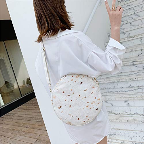 MILIMIEYIK, Fashion Women\'s Canvas Handbags Shoulder Bags Totes Purses Round Pack - Thumbnail 6
