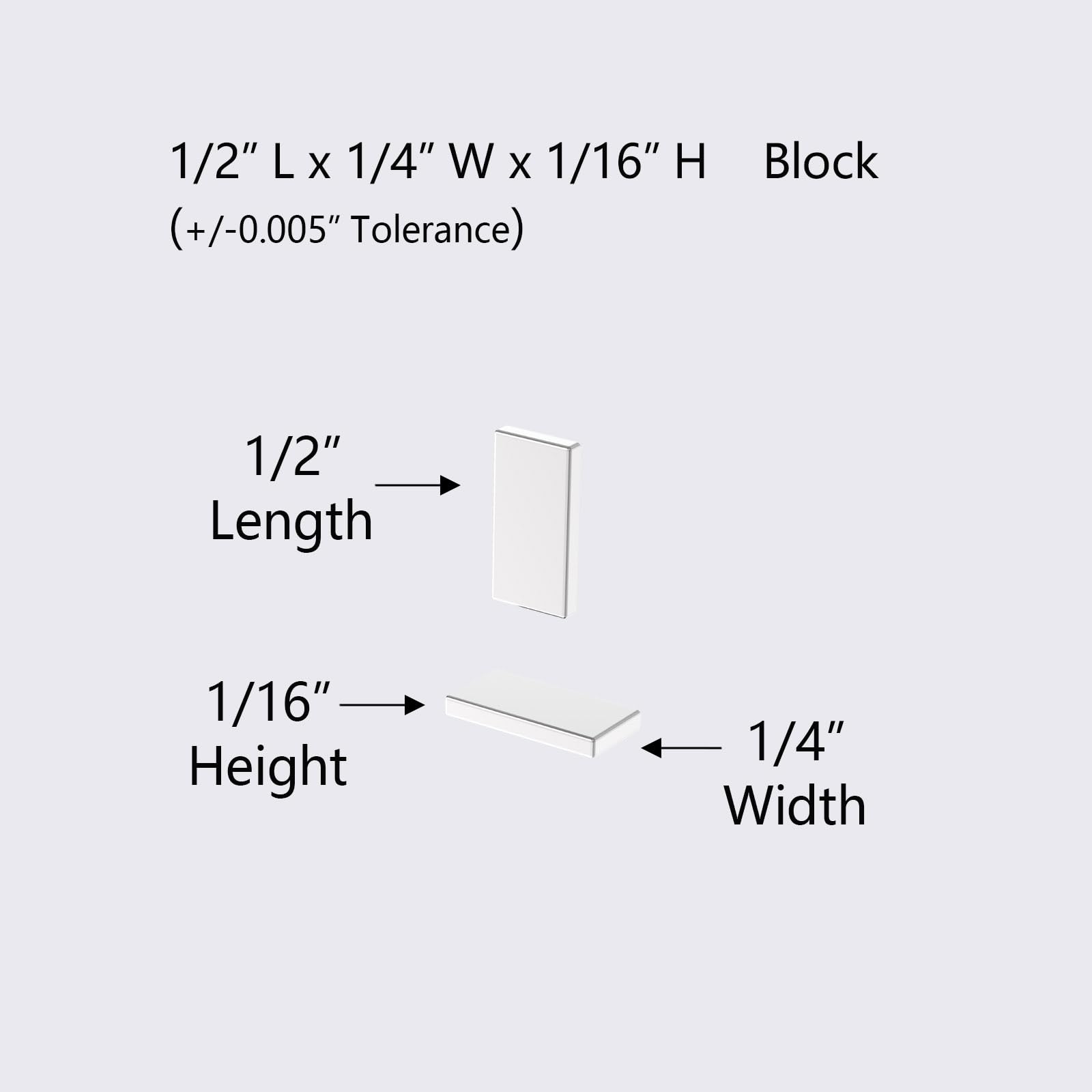 N52 Block Magnets - 1/2" L x 1/4" W x 1/16" H - 100 Pack, Powerful Small Rare Earth Rectangular Magnets,Neodymium Bar Magnet, Small Strong NdFeB Magnet 0.5 x 0.25 x 0.0625 Inch — Amazon image 3