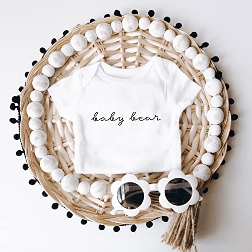 Printique BBY1SIE-BBYBEAR Organic Gots Certified Baby Onesie Unisex Bodysuit 0-18 Months - Baby Bear thumb #2