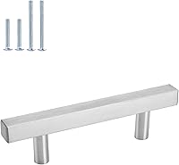 Vista 17 de homdiy HDJ22SN - Pomos de gabinete de níquel cepillado, 5 unidades, pomos de un solo agujero con pomos de 2 pulgadas de longitud total para armarios