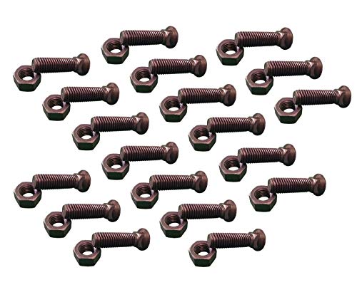 19 - Plow Bolt & Nut for Blades/Cutting Edge, 5/8-11x2 1/2 - Grade 8, Dome Head