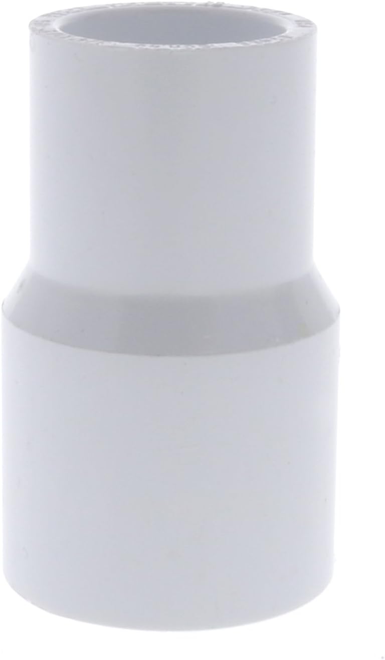 Dura Plastic Products 3/4" x 1/2" Reducing Coupling Slip x Slip SCH 40 Fitting White