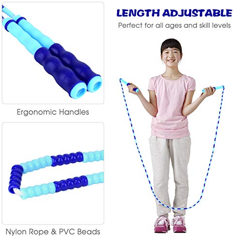 DECDEAL 2 cordas de pular cordas de pular ajustáveis para treino de condicionamento físico para cria