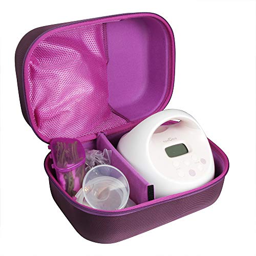 Image of Hermitshell Travel Case for Spectra Baby USA S1 Plus / S2 Plus Premier Electric Breast Pump (Purple)