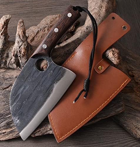 Fubinaty Chef Knife Kitchen Knives Handmade Forged High Carbon Steel Cooking Knife (7 Inch)