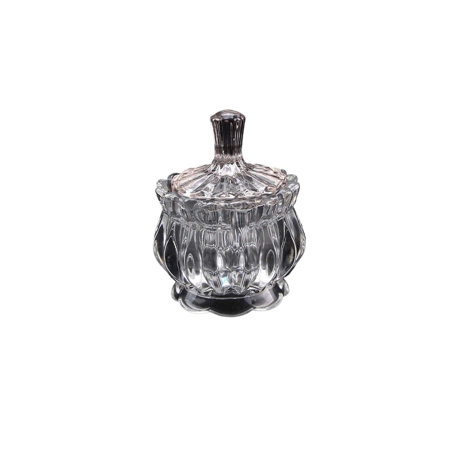 FGJsfhrDTU Glass Storage Jars, Sugar Bowl with Lid Multifunctional Glass Storage Tank Small(A)