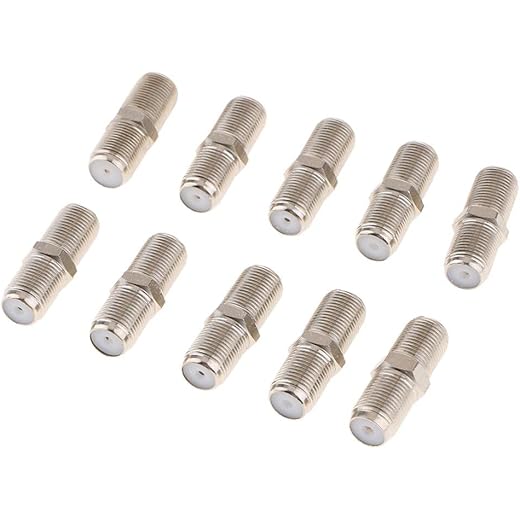 IVELECT 10 Pack F Type RG6 Coax Cable Female to Female Con