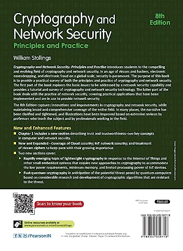 CRYPTOGRAPHY AND NETWORK SECURITY: PRINCIPLES AND PRACTICE, 8E