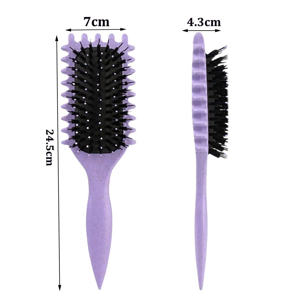 Curl Defining Brush, Curly Styling Hair Brush for Detangling Reduce Pulling and Separation - Image 2