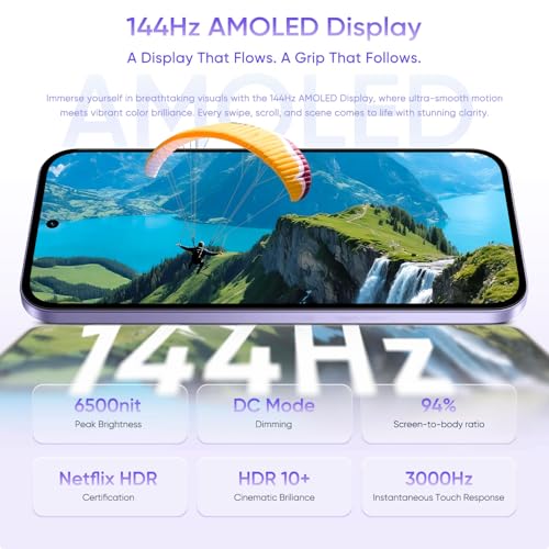 Image of realme 16 Pro 5G Smartphone 8+256GB Orchid Purple, 144Hz AMOLED Display, 7000mAh Battery, 80W SuperVOOC, 200MP Primary Camera 50MP Front Camera, MediaTek 7300-Max Processor, IP69