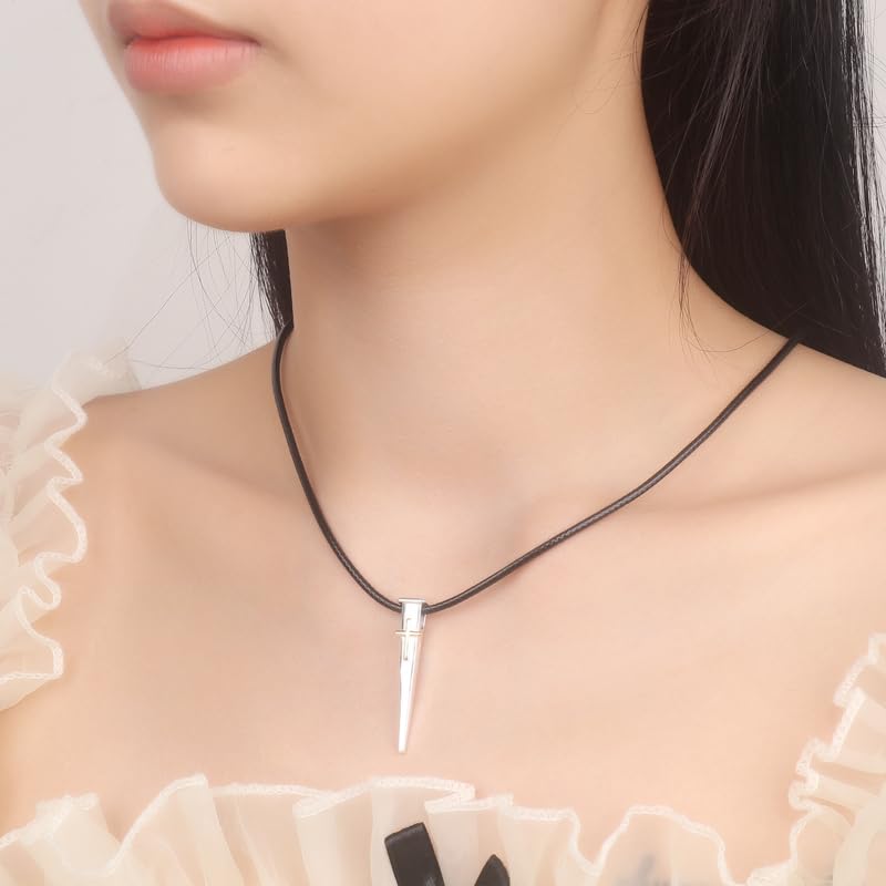 Cross Necklace for Men – Sterling Silver 925 Nail Pendant with Gold-Plated Cross on Black Leather Cord, Christian Faith Jewelry Gift from Jerusalem4