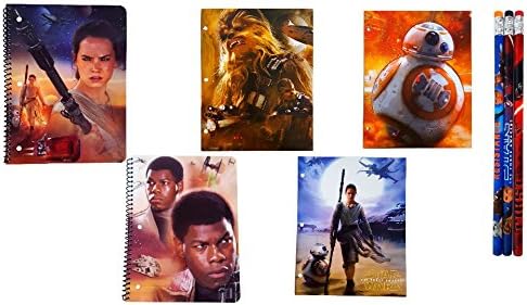 Star Wars Notebooks, Folders, Pencils Back to School Supply Bundle (The Light Side)