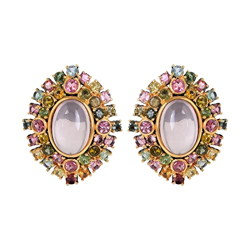 Boucles d'oreilles quartz rose naturel et tourmaline, sublimer votre style bohème chic au quotidien