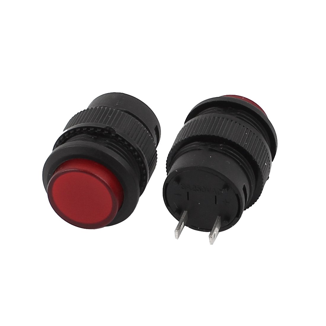 Interruttori da 2 pezzi AC 250V 3A SPST ON/OFF Interruttori a pedale rotondi momentanei Interruttore a pulsante Accessori per interruttori industriali